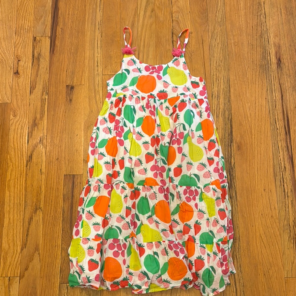 Mini Boden Girls Fruit Print Dress - Multicolor